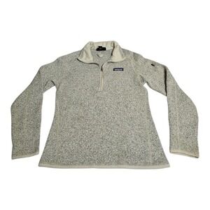 Patagonia Women's Better Sweater 1/4‎ Zip Fleece Size Small Gray Pullover